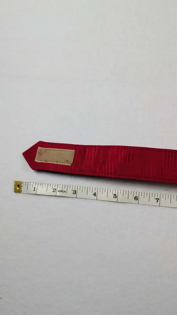 Vintage Ginnie Johansen Inc. Red Braided Belt